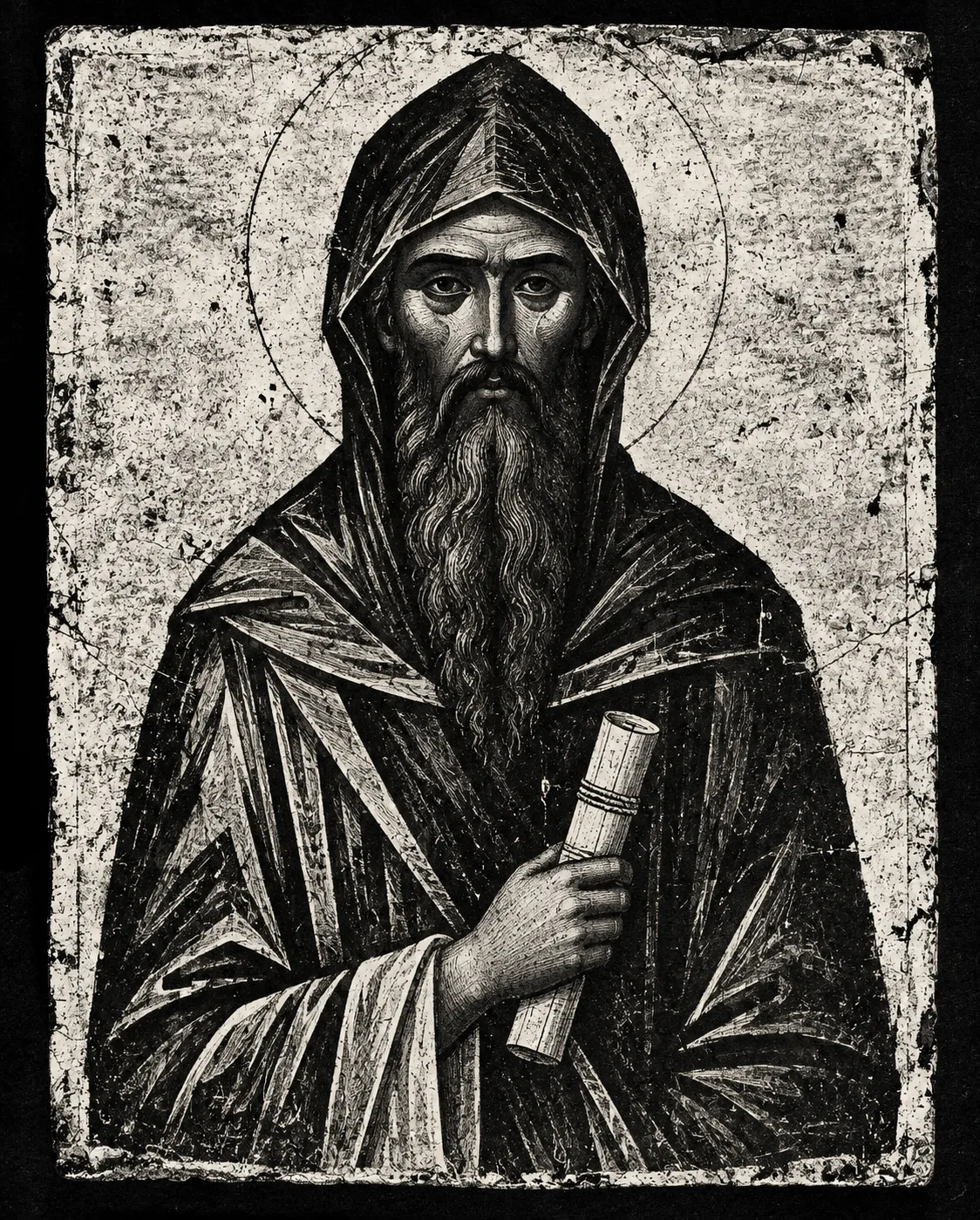 Illustrative portrait of Saint Ephrem the Syrian
